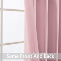 Cortinas blackout rosa com 63 polegadas de comprimento